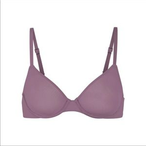 NWT SKIMS FITS EVERYBODY UNLINED UNDERWIRE BRA Color Plum Size 32A